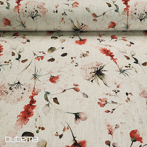 Decorative fabric LATE FLOWERS