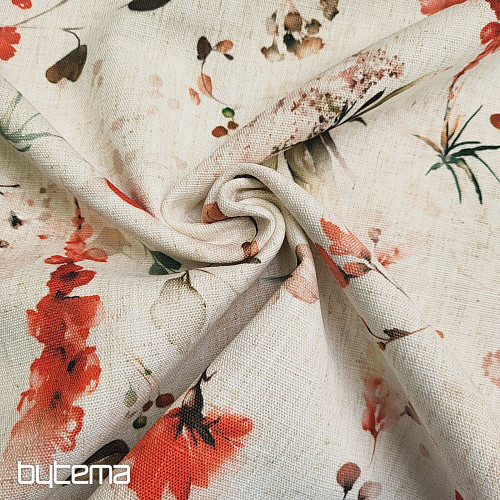 Decorative fabric LATE FLOWERS