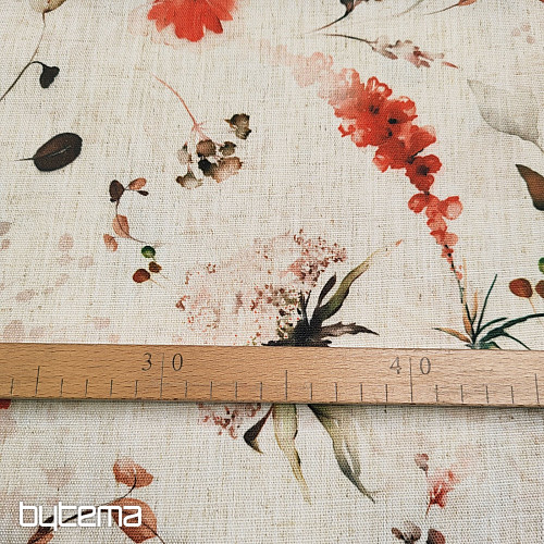 Decorative fabric LATE FLOWERS