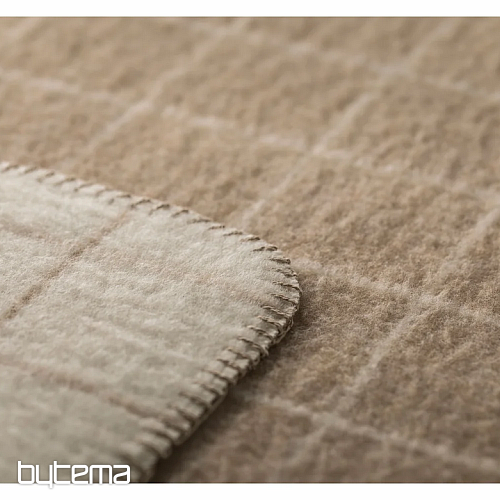 Blanket DF MERANO CHECKERED BEIGE