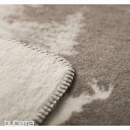 Blanket DF SAVONA SNOWY DEER cream