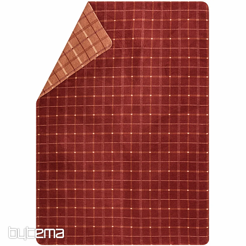 Blanket DF SAVONA CHECKED RED