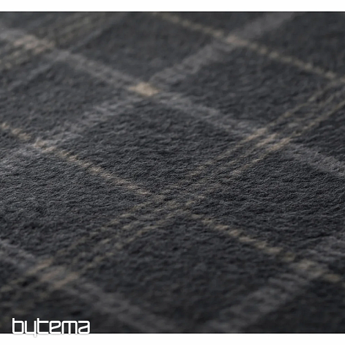 Blanket DF SAVONA CHECKED DARK GREY