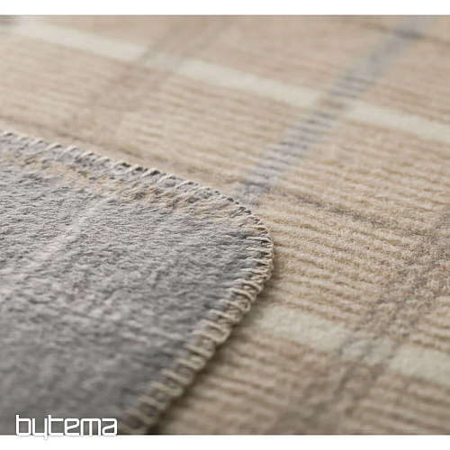 Blanket DF SAVONA CHECKED GREY