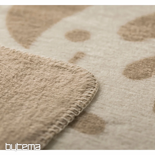Blanket DF SAVONA FOLKLORE FLOWERS ECRU