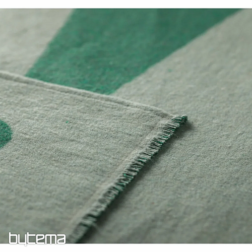 Blanket DF LUCA LARGE LEAVES GREEN