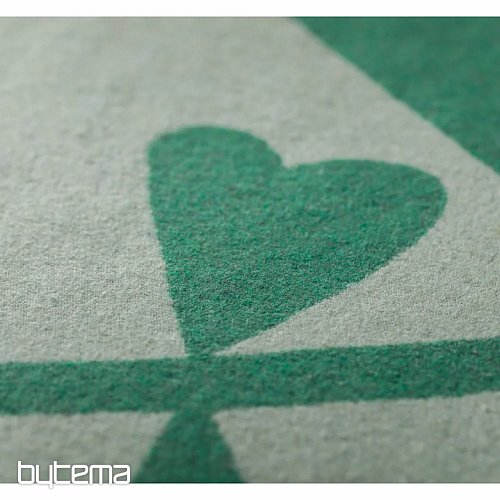 Blanket DF LUCA LARGE LEAVES GREEN