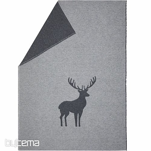 Blanket DF LUCA DEER GREY