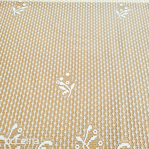 Jacquard curtain HEDA white