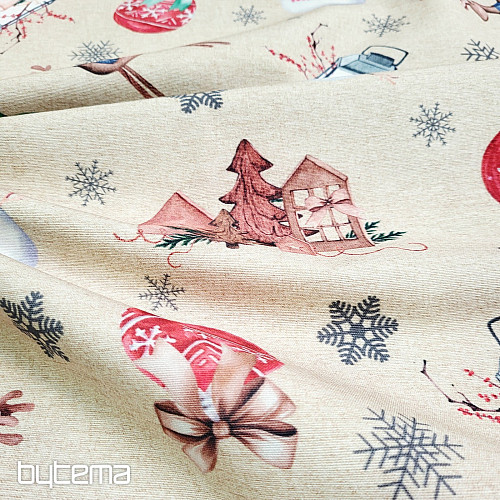 Decorative fabric CHRISTMAS PANINA