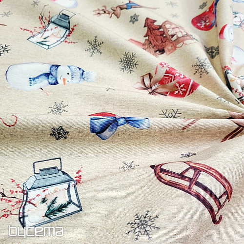 Decorative fabric CHRISTMAS PANINA