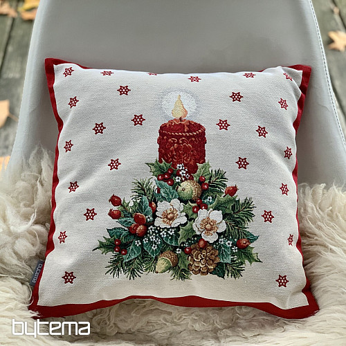 Christmas tapestry cover CHRISTMAS CANDLE II