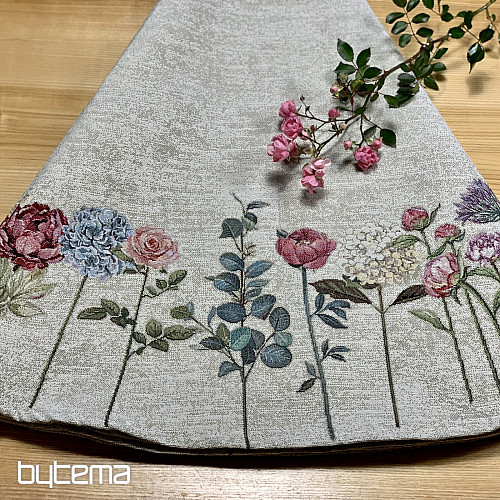 Round tapestry tablecloth FLORES TIME