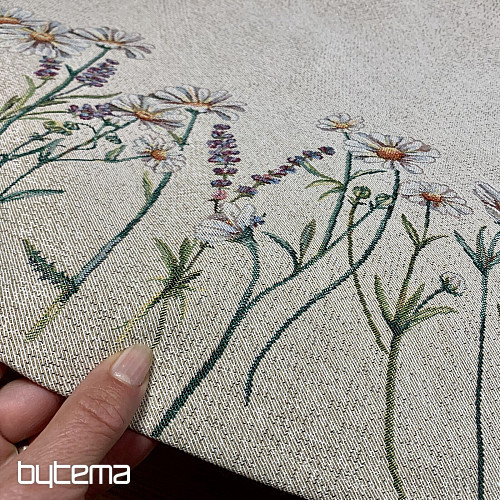 Round tapestry tablecloth SPRING CARESSES