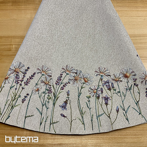 Round tapestry tablecloth SPRING CARESSES
