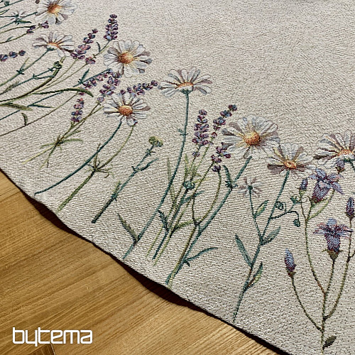 Round tapestry tablecloth SPRING CARESSES