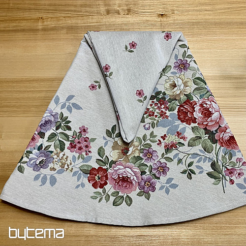 Round tapestry tablecloth BOUQUET BORDURA