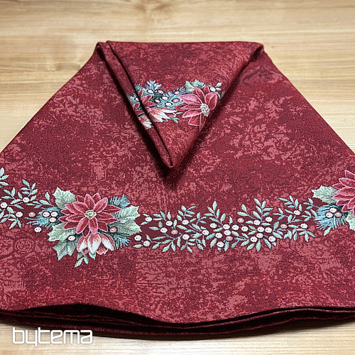 Round tapestry tablecloth STAR RED