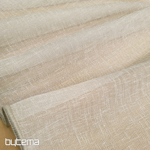 Luxury curtain GERSTER 11334 gray-beige