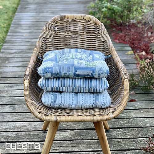 SEAT COVER TOSCANA MULTI STRIPE blue