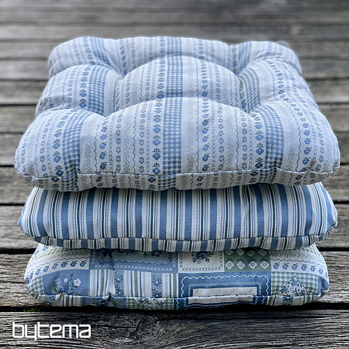 SEAT CUSHION TOSCANA VALERY RIGA stripe blue