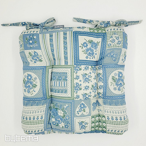 TOSCANA VALERY PATCHWORK CUSHION CUSHION blue