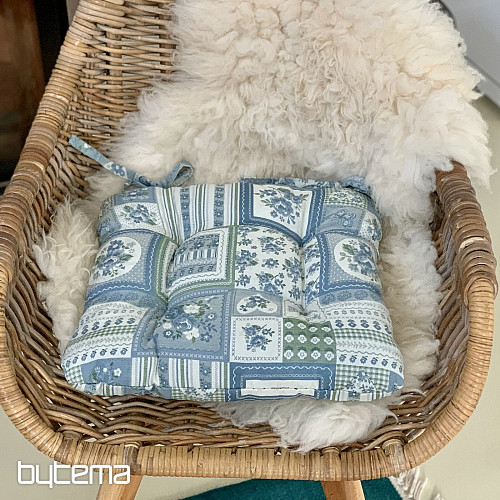 TOSCANA VALERY PATCHWORK CUSHION CUSHION blue