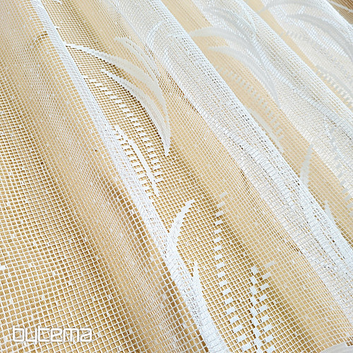Jacquard curtain V2502 white