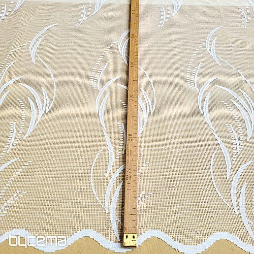 Jacquard curtain V2502 white