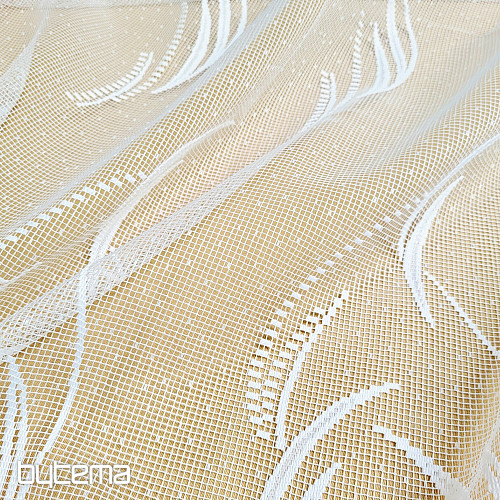 Jacquard curtain V2502 white