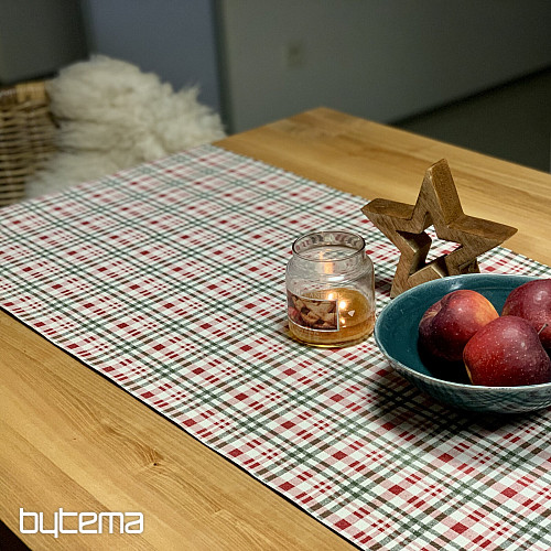 Christmas tablecloth and scarf SCOTTISH SHELLEY CHECK