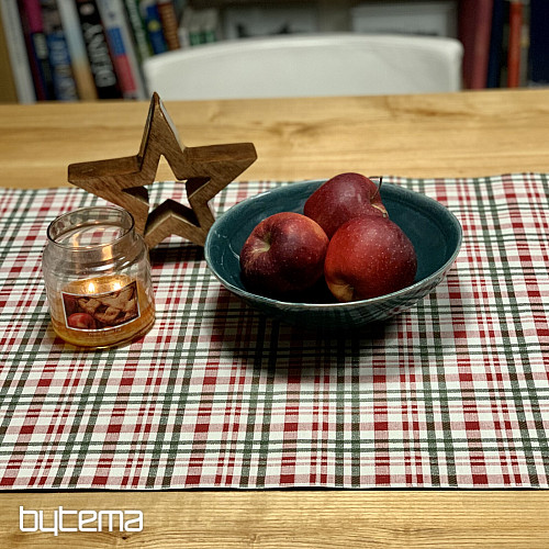 Christmas tablecloth and scarf SCOTTISH SHELLEY CHECK