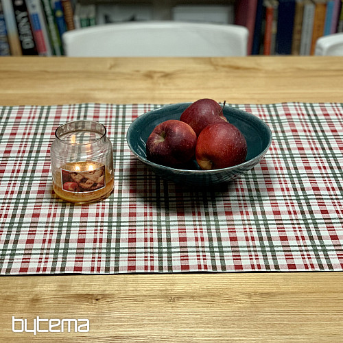 Christmas tablecloth and scarf SCOTTISH SHELLEY CHECK