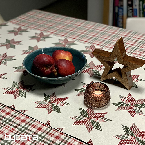 Christmas tablecloth and scarf SCOTTISH SHELLEY CHECK