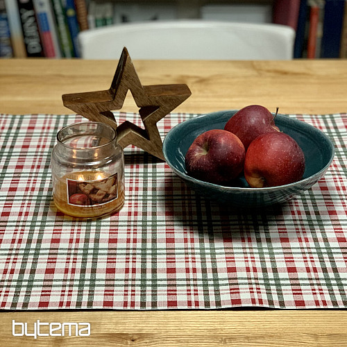 Christmas tablecloth and scarf SCOTTISH SHELLEY CHECK