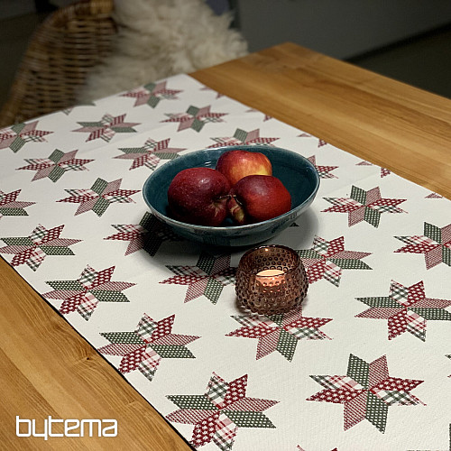 Christmas tablecloth and scarf STAR SHELLEY