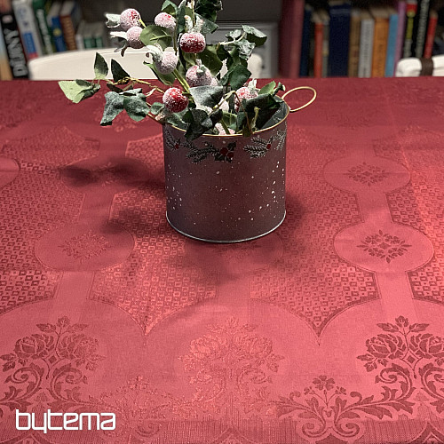 Tablecloth DAMASK burgundy 120x140