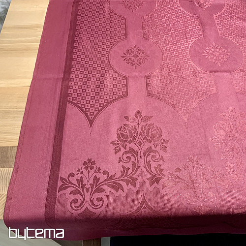 Tablecloth DAMASK burgundy 120x140