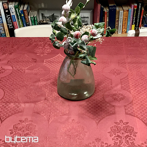 Tablecloth DAMASK burgundy 120x140