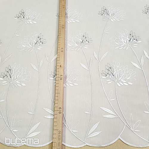Luxury curtain GERSTER 11868 beige embroidery