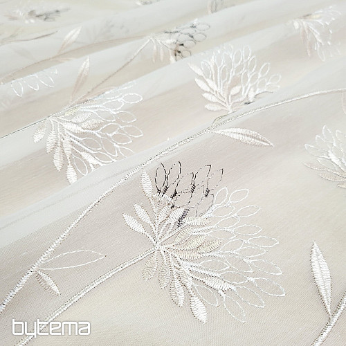Luxury curtain GERSTER 11868 beige embroidery