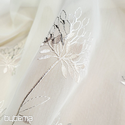Luxury curtain GERSTER 11868 beige embroidery