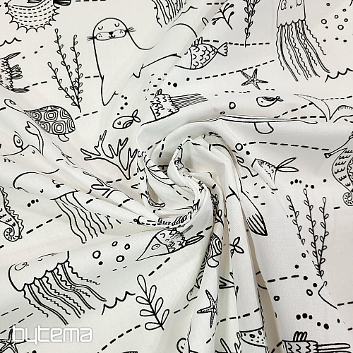 Painting fabric UNDERWATER WORLD