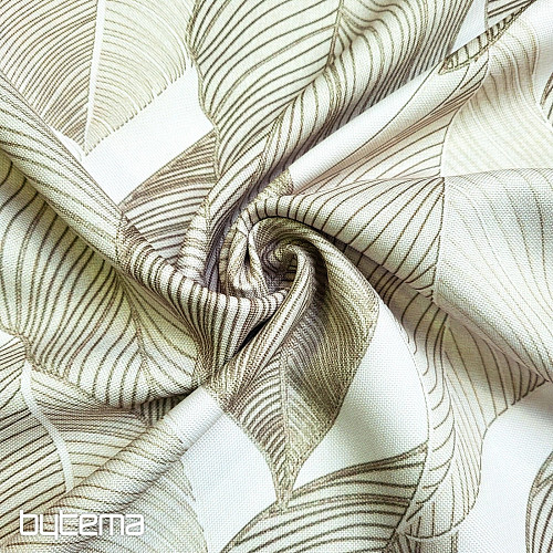 Decorative fabric MAXI LEAVES light green