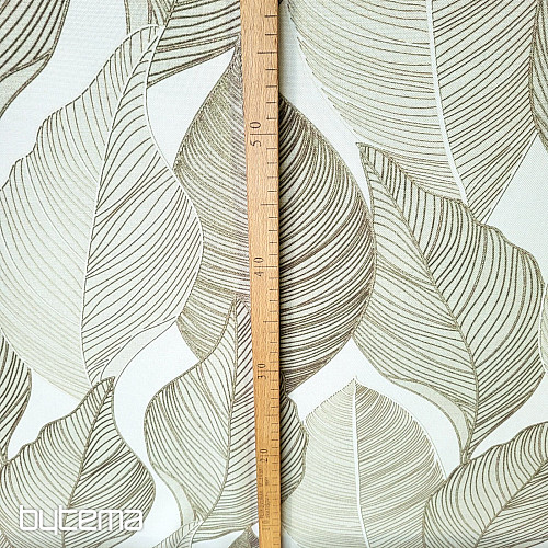 Decorative fabric MAXI LEAVES light green