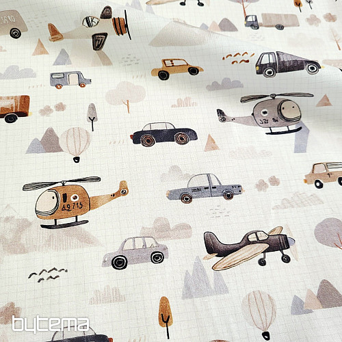 Cotton fabric ROAD TRIP