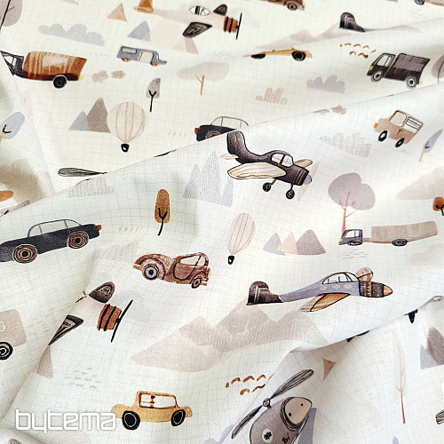 Cotton fabric ROAD TRIP