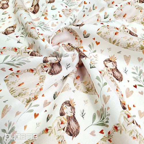 Cotton fabric DREAMY PRINCESS