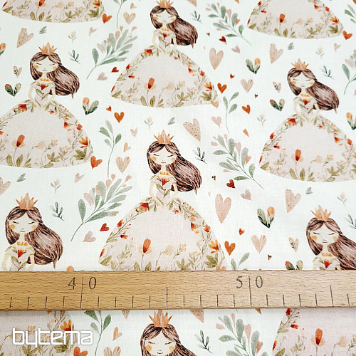 Cotton fabric DREAMY PRINCESS