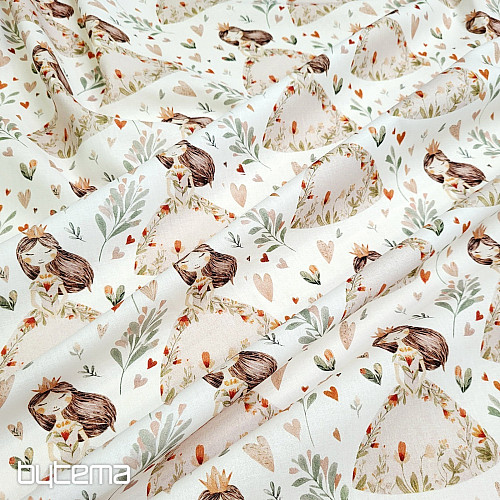 Cotton fabric DREAMY PRINCESS